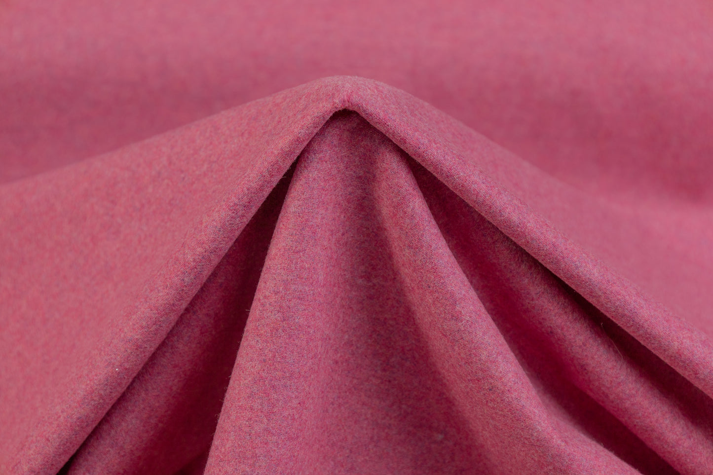 Solid Poly Wool Flannel - Pink