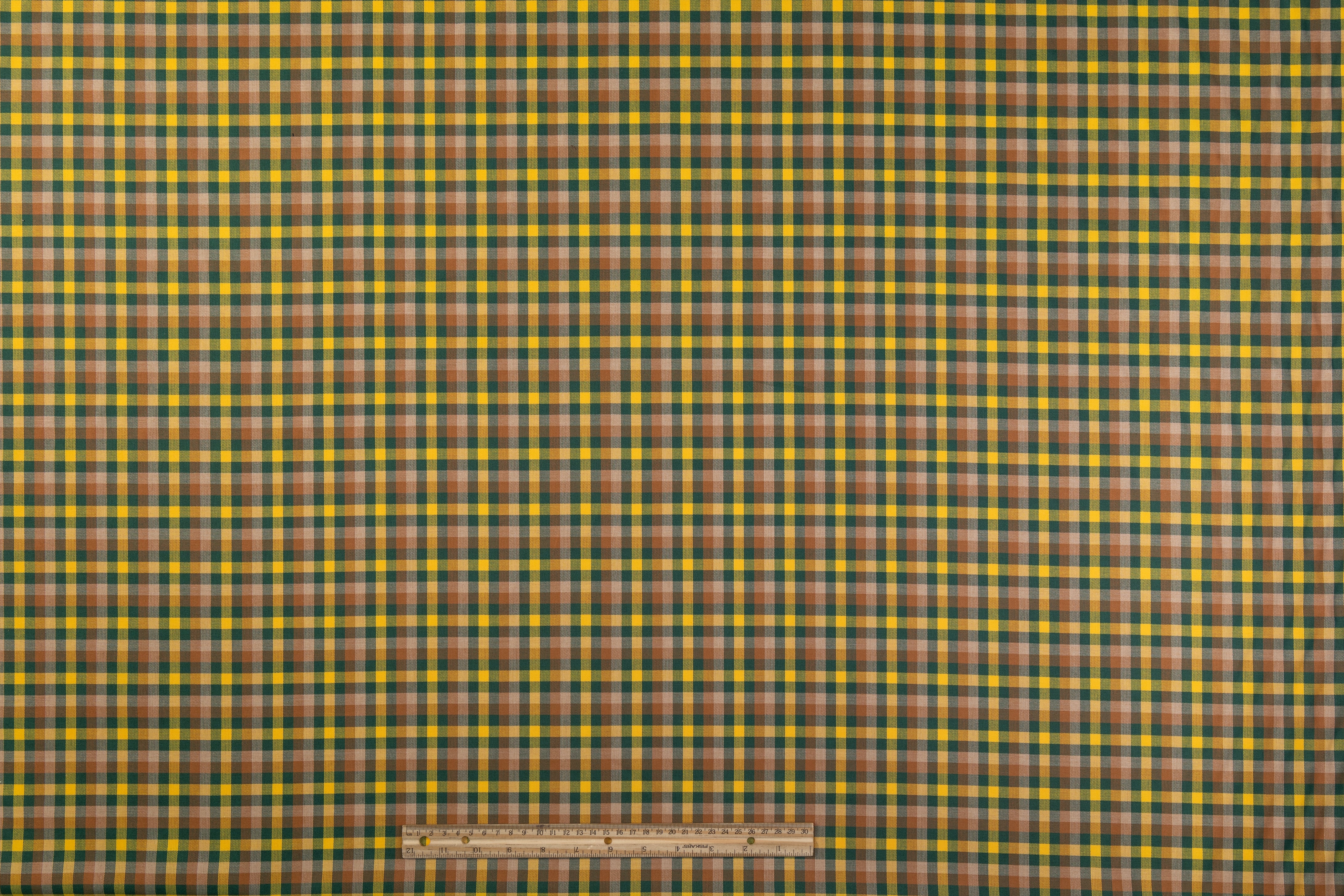 Checked Poly Cotton Twill - Multicolor