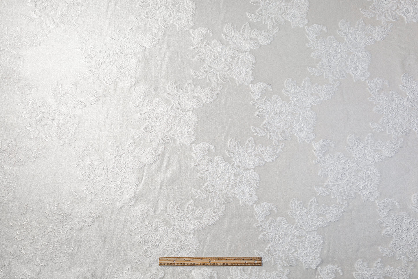 Floral Metallic Organza Fil Coupé Brocade - Off White