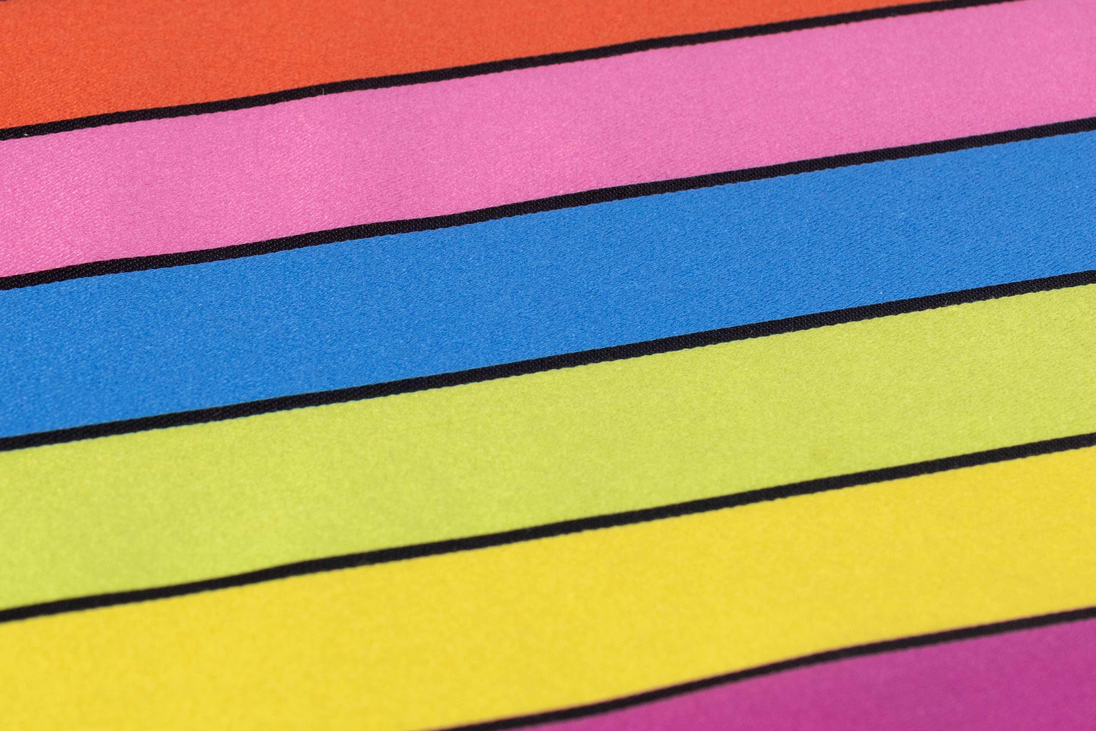 Striped Italian Cotton Silk Blend Twill - Multicolor