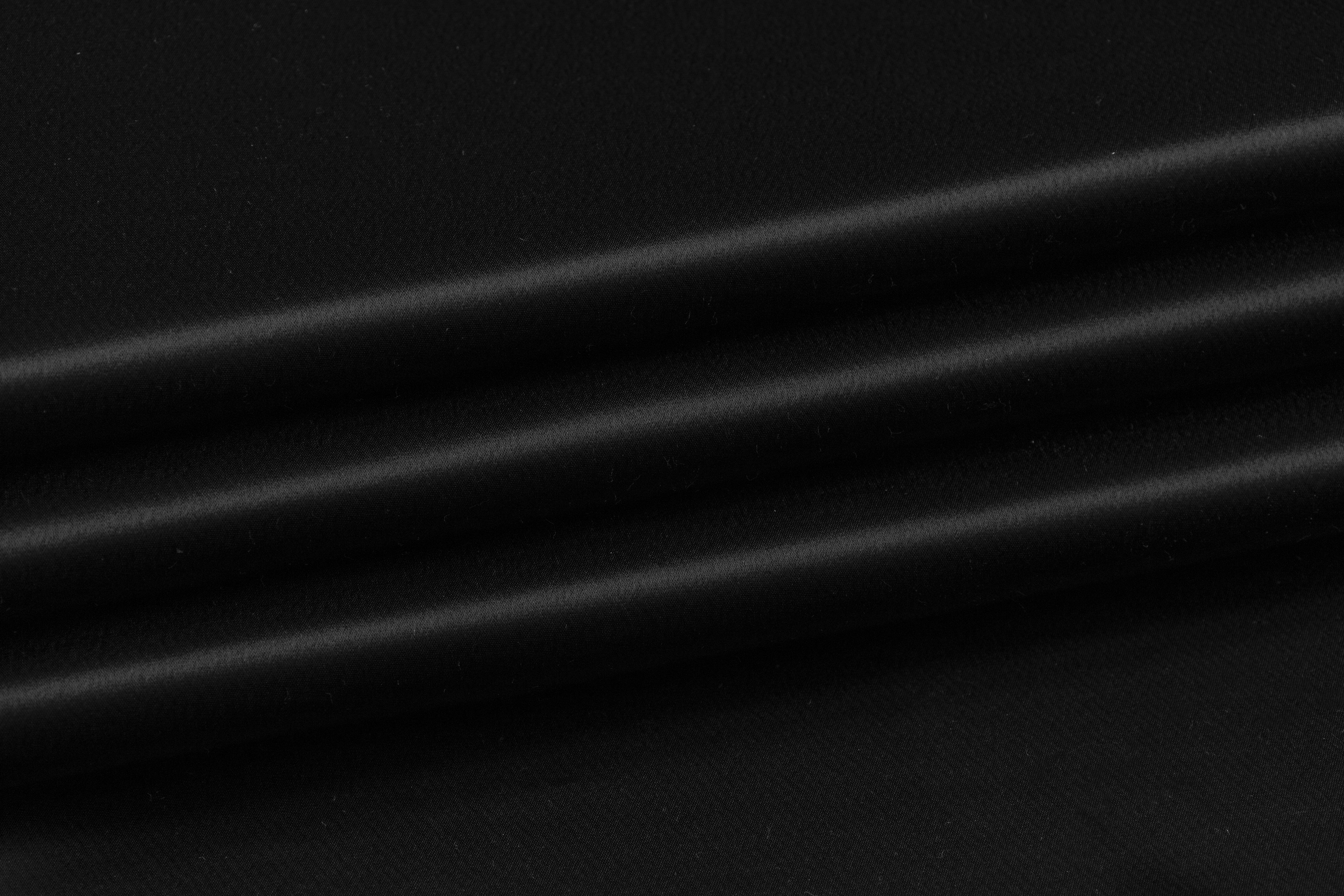 Velvet Backed Satin - Black