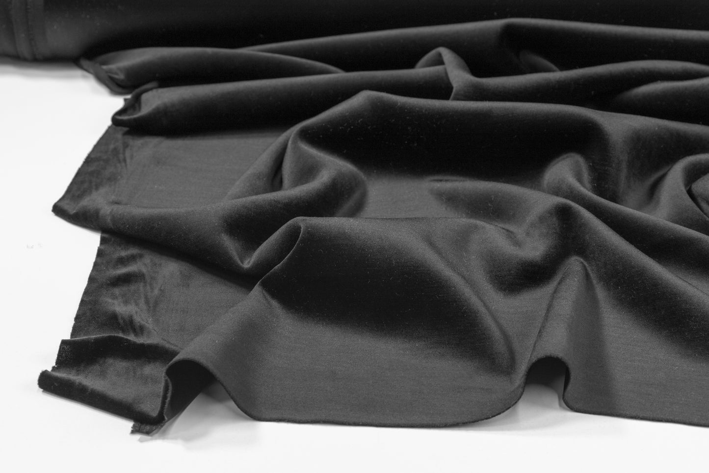 Velvet Backed Satin - Black