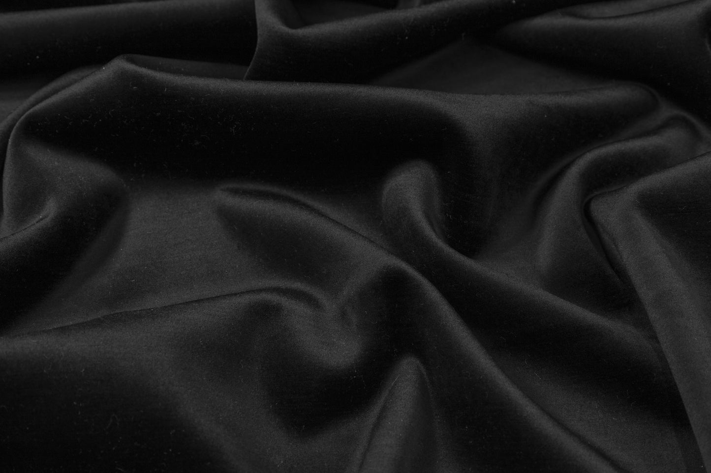 Velvet Backed Satin - Black