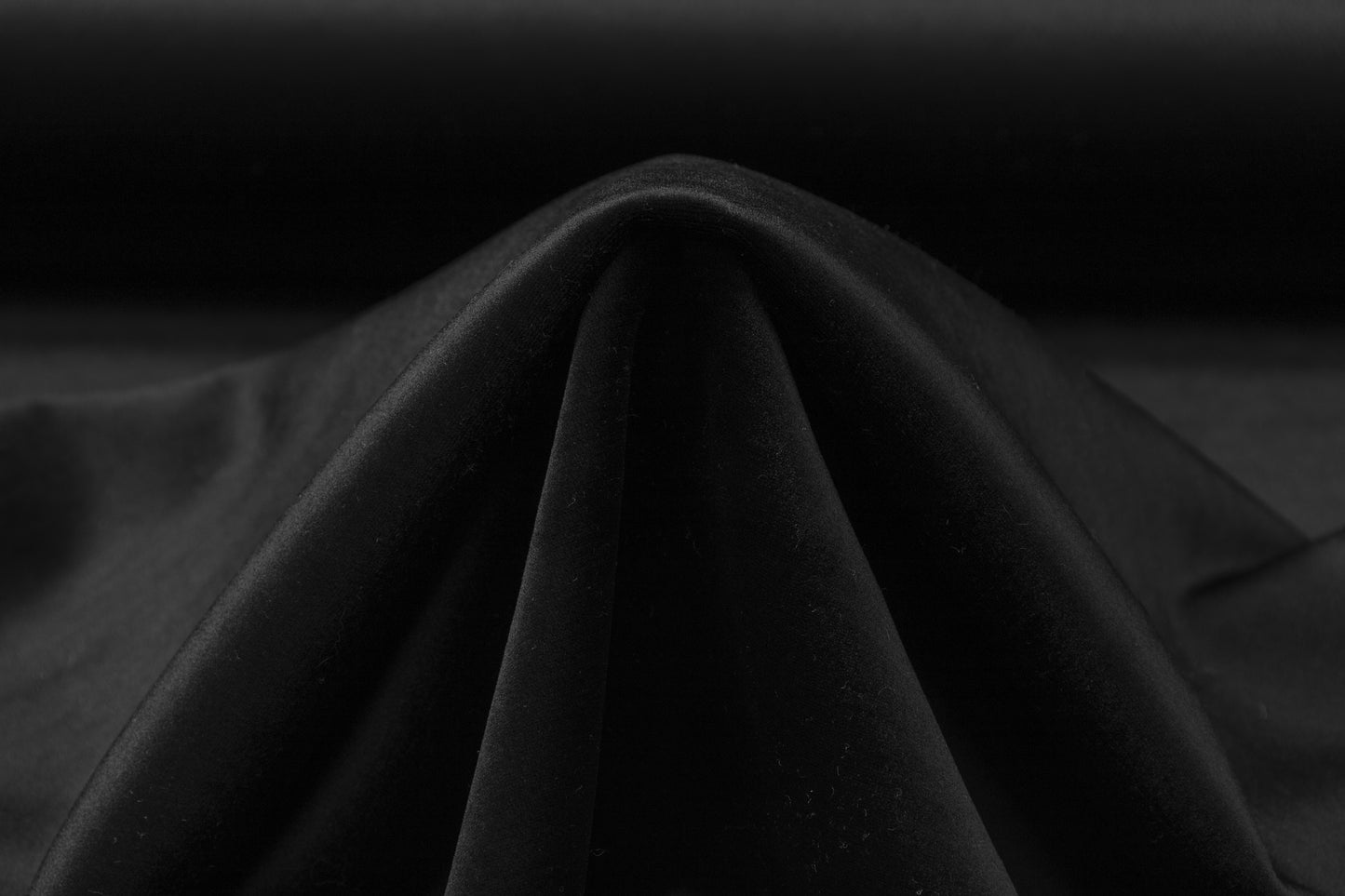 Velvet Backed Satin - Black
