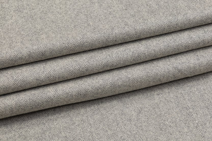 Double-Faced Herringbone Wool - Gray
