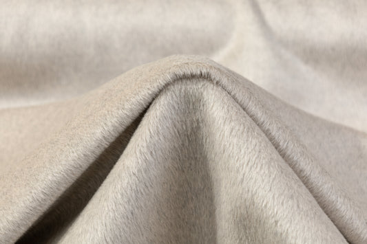 Italian Cashmere Mohair Wool Coating - Gray