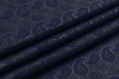 Paisley Brocade - Navy Blue