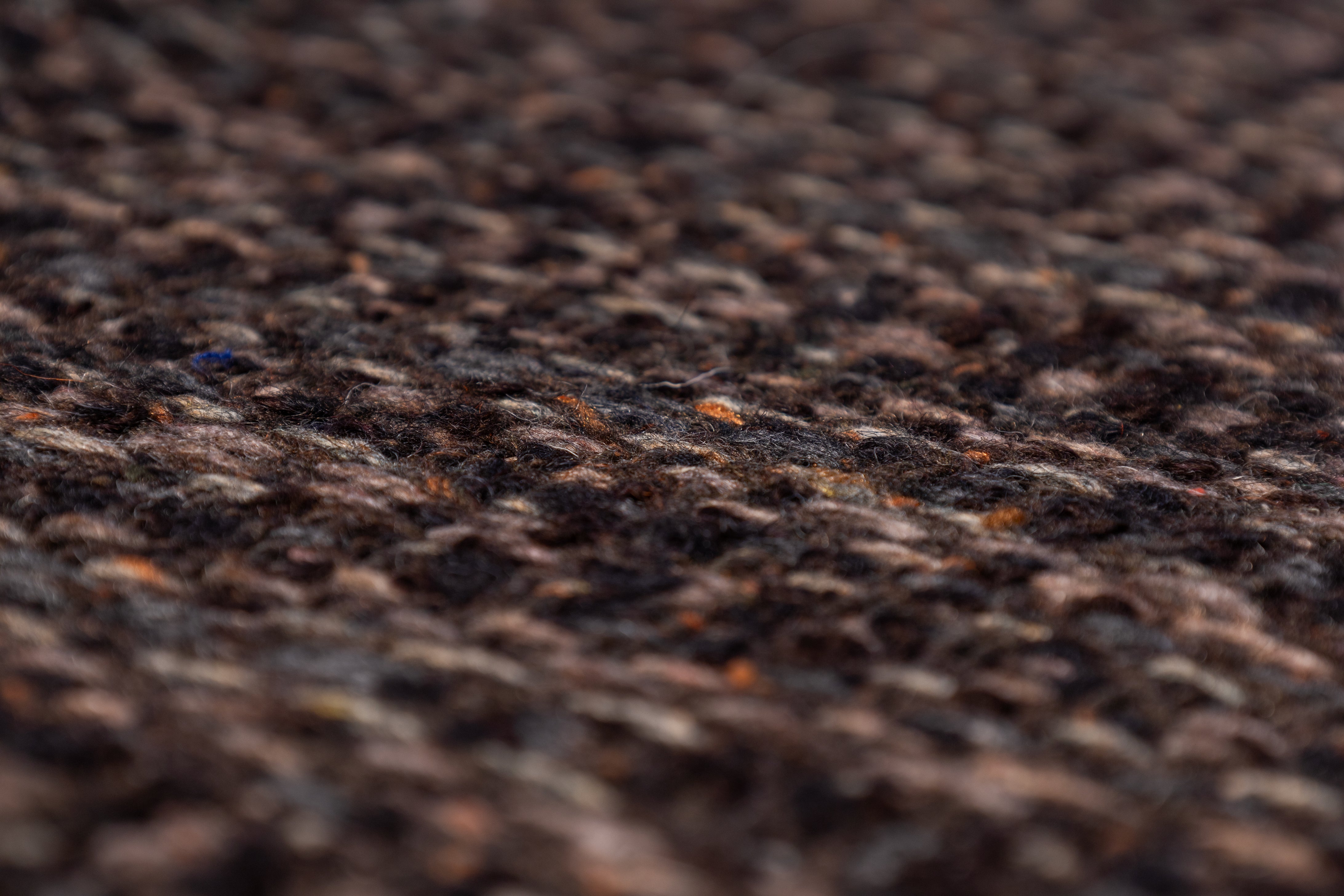 Wool Blend Tweed - Brown