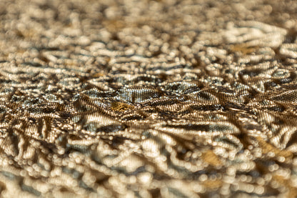 Abstract Metallic Cloqué Brocade - Gold