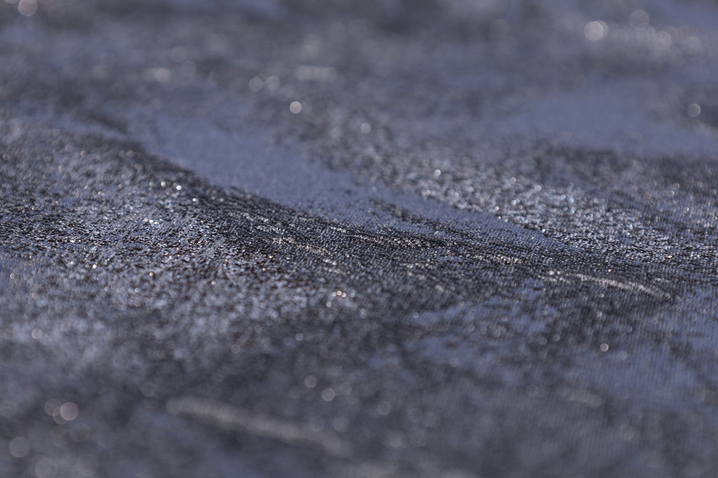 Abstract Metallic Cloqué Brocade - Blue / Black / Gray