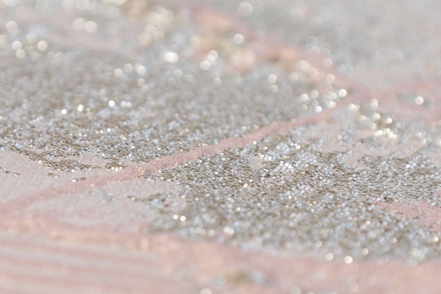 Abstract Metallic Cloqué Brocade - Pink / Platinum