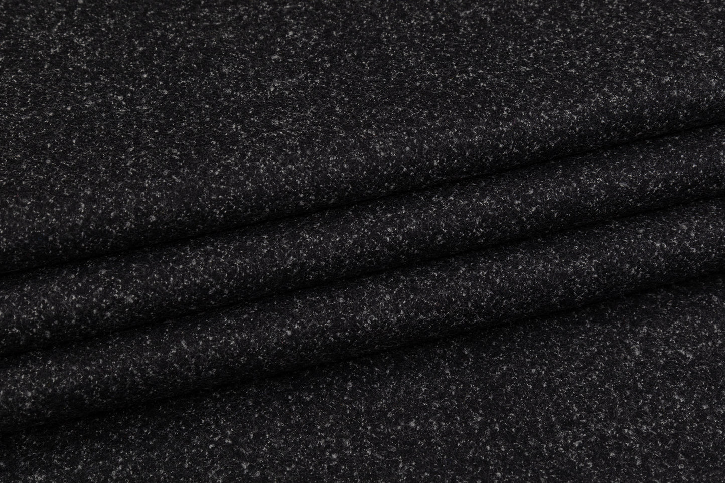 Double Faced Wool Coating - Black / Gray