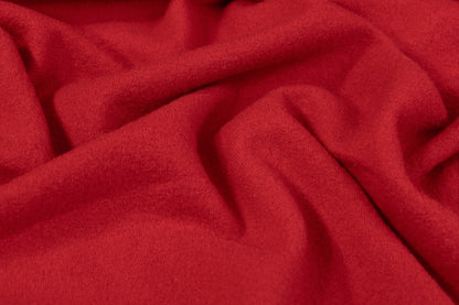 Solid Boiled Wool - Red