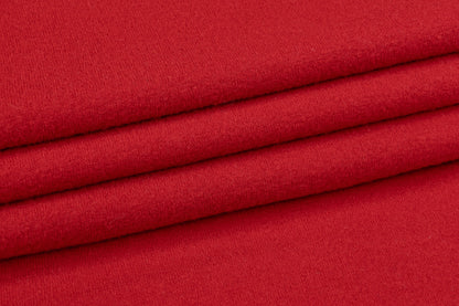Solid Boiled Wool - Red