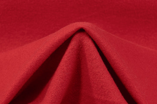 Solid Boiled Wool - Red