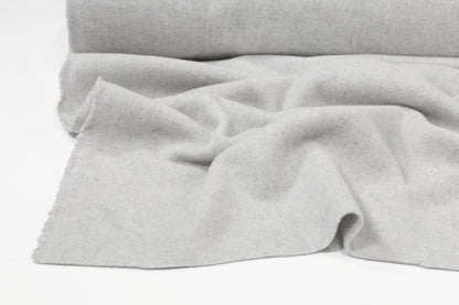 Double Faced Wool Coating - Heather Gray
