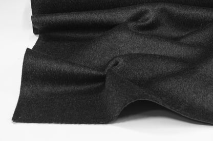 Scuba Fused Wool Coating - Charcoal Gray