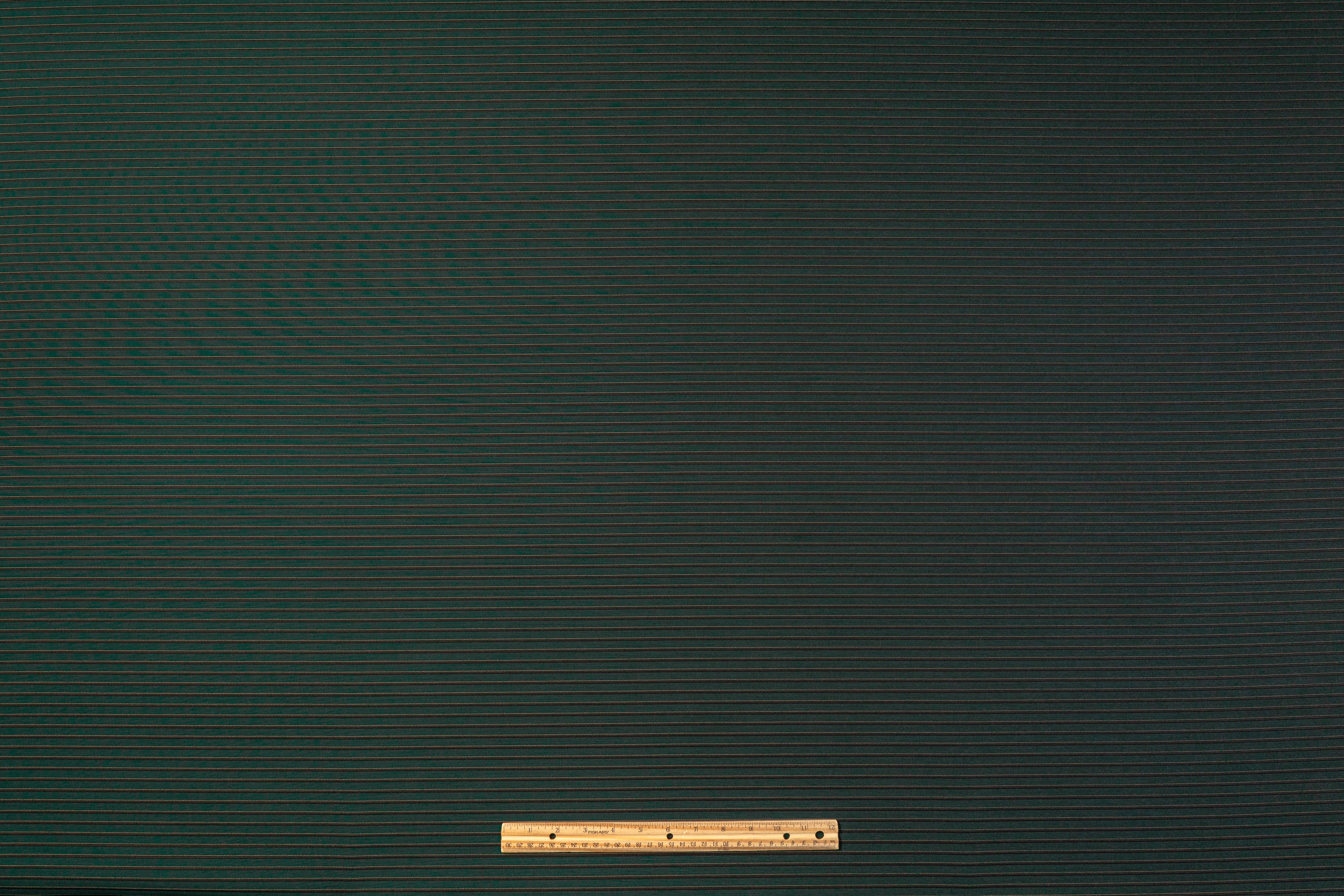 Striped Italian Wool Blend - Green / Black