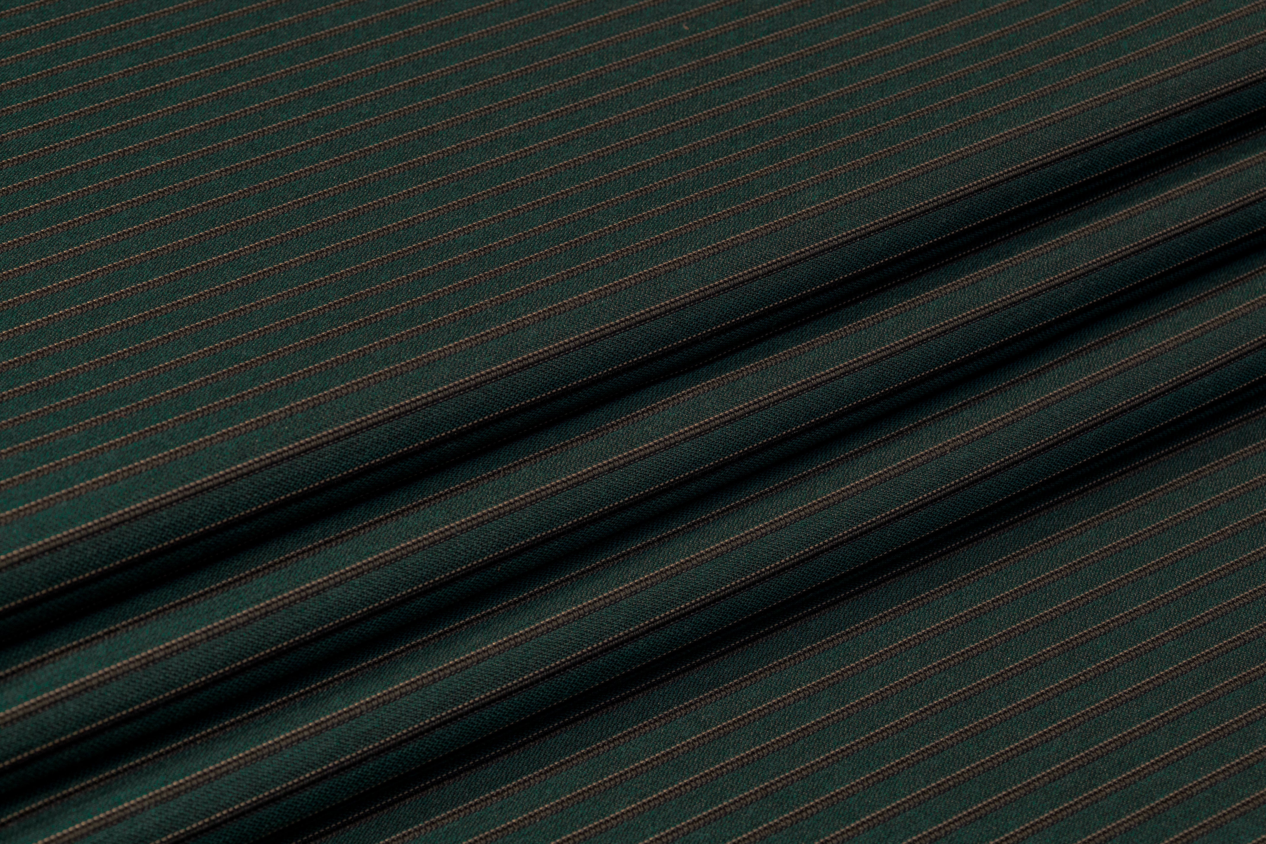 Striped Italian Wool Blend - Green / Black