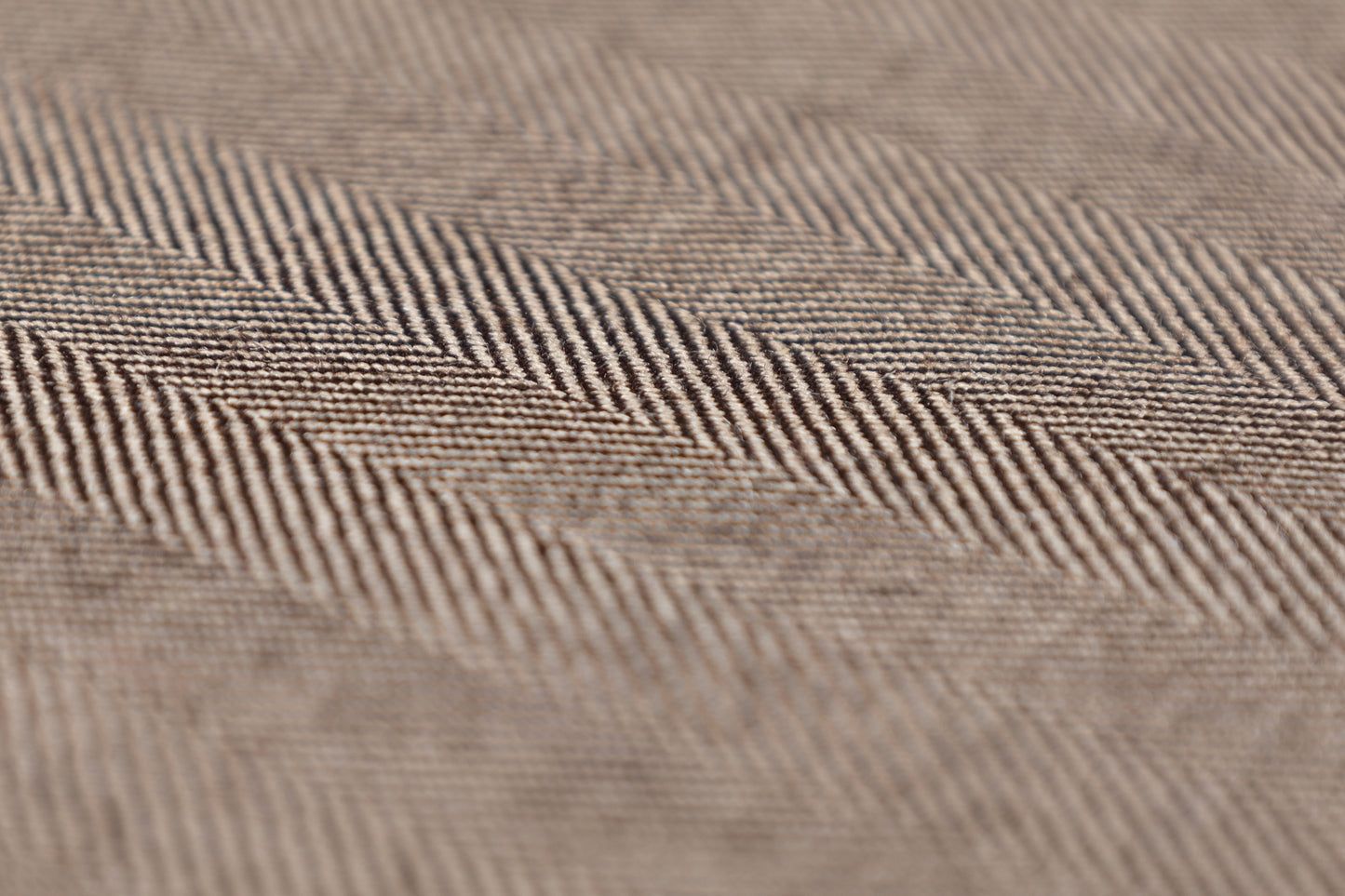 Herringbone Italian Wool Suiting - Brown
