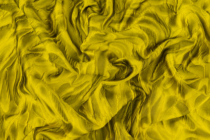 Abstract Italian Cloqué Brocade - Yellow