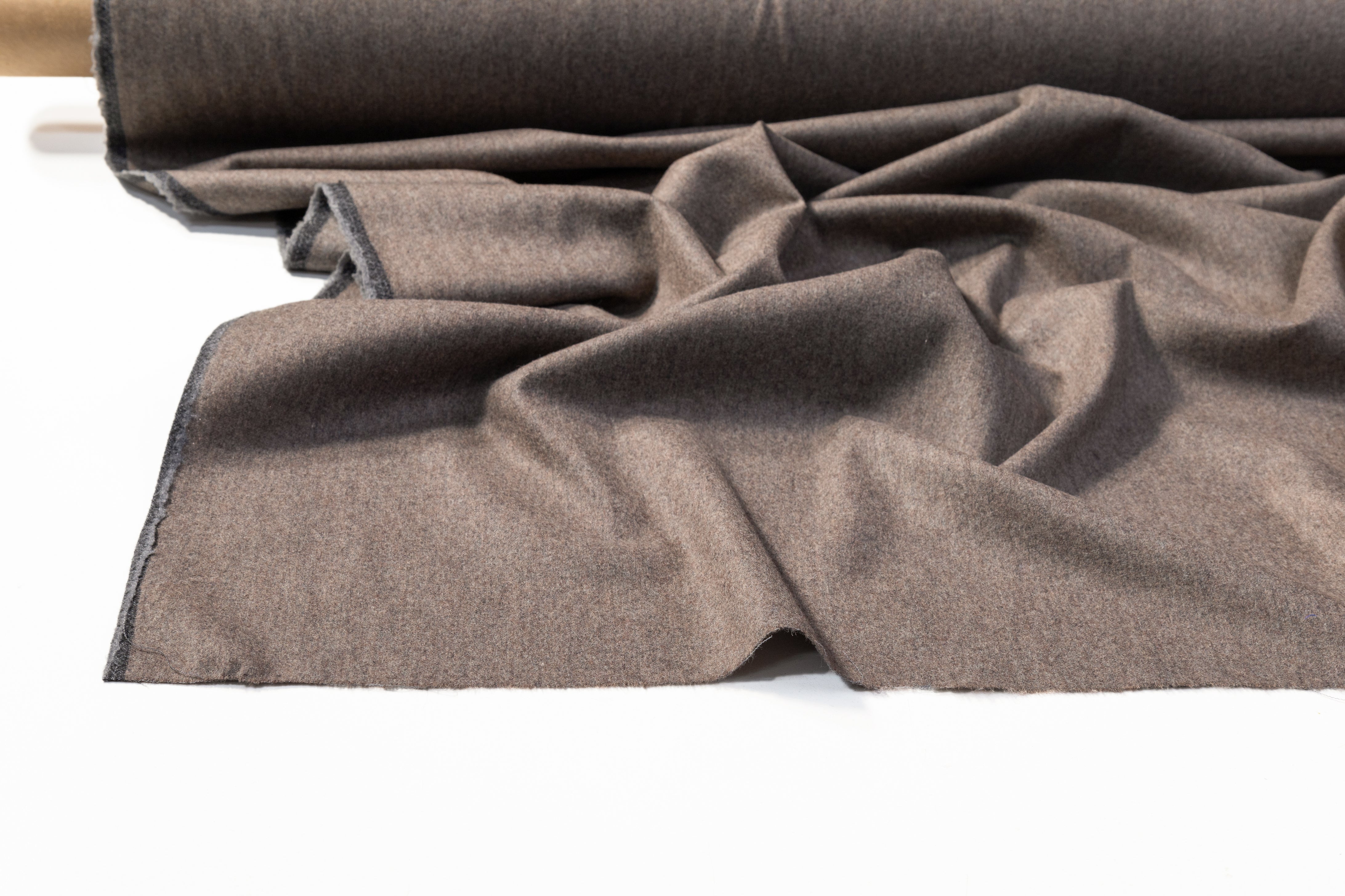 Wool Nylon Italian Flannel - Taupe