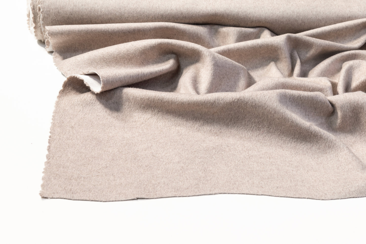 Fused Poly Wool Coating - Gray Taupe