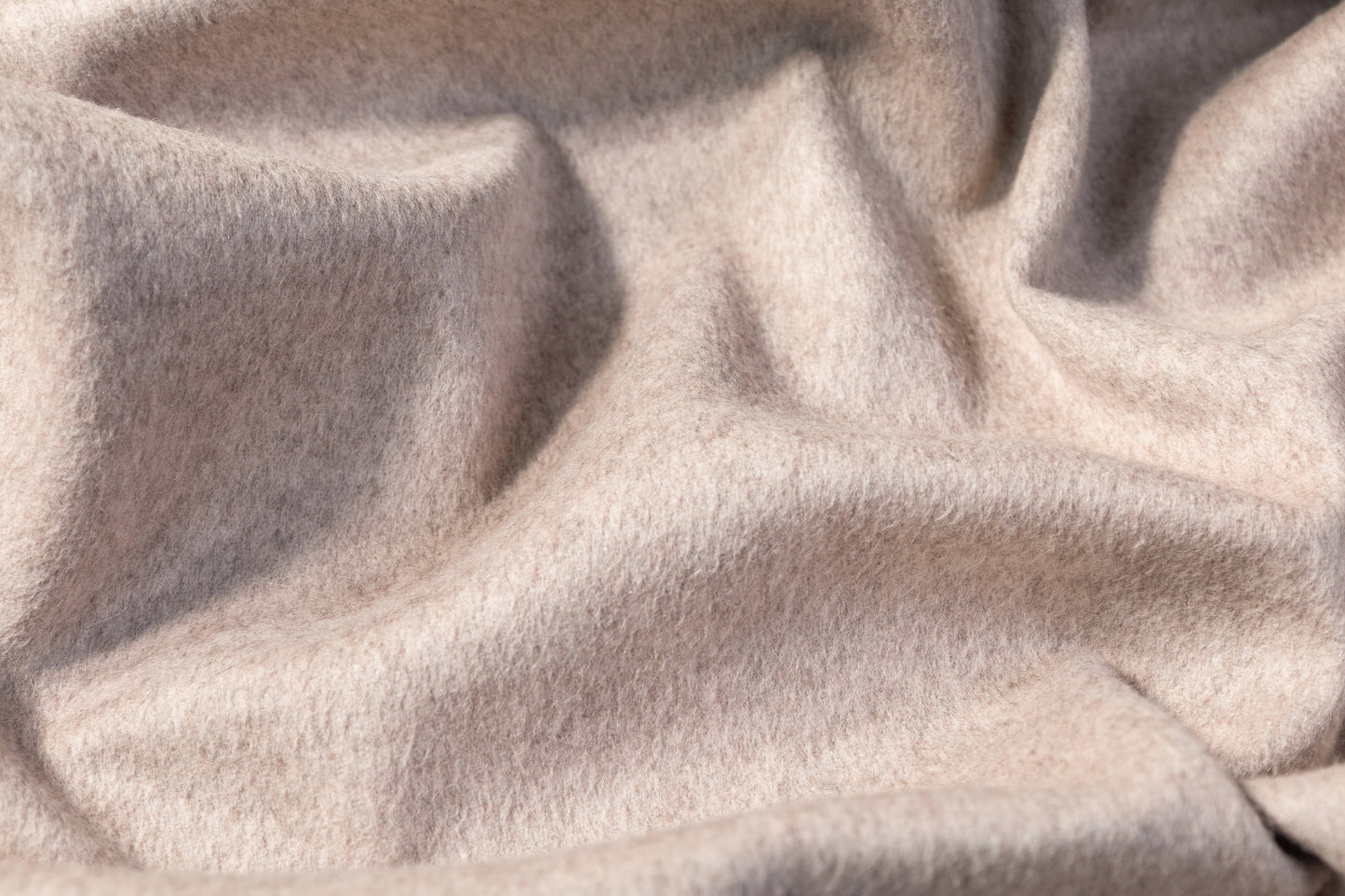 Fused Poly Wool Coating - Gray Taupe