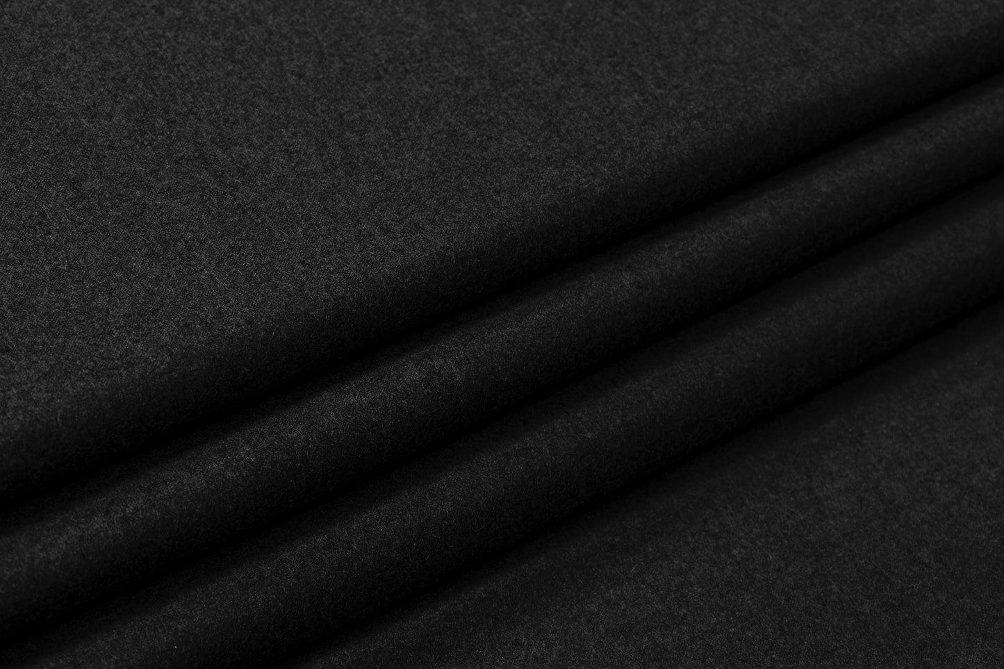 Italian Wool Flannel Suiting - Charcoal Gray