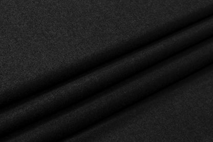 Italian Wool Flannel Suiting - Charcoal Gray