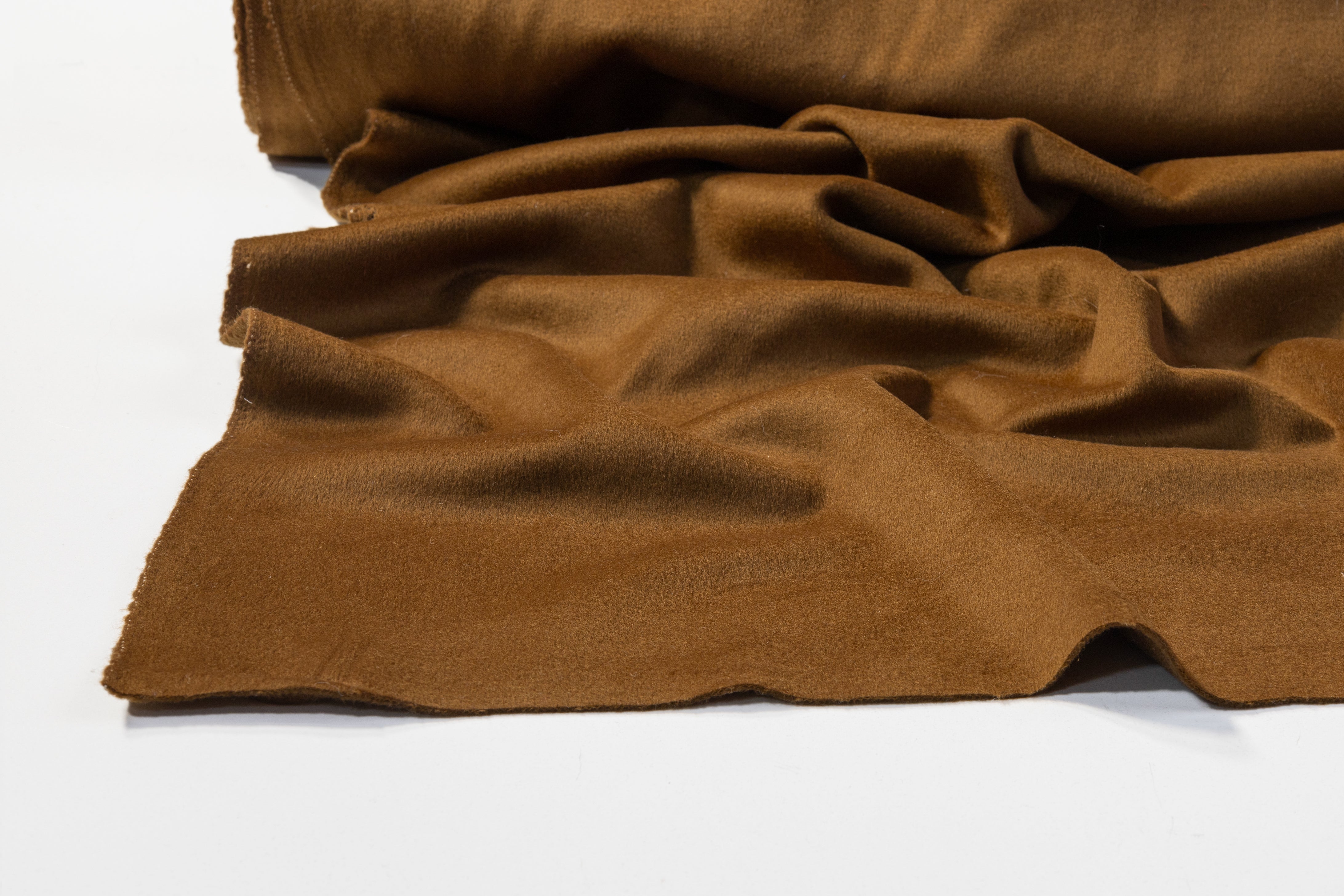 Double Poly Wool Coating - Brown