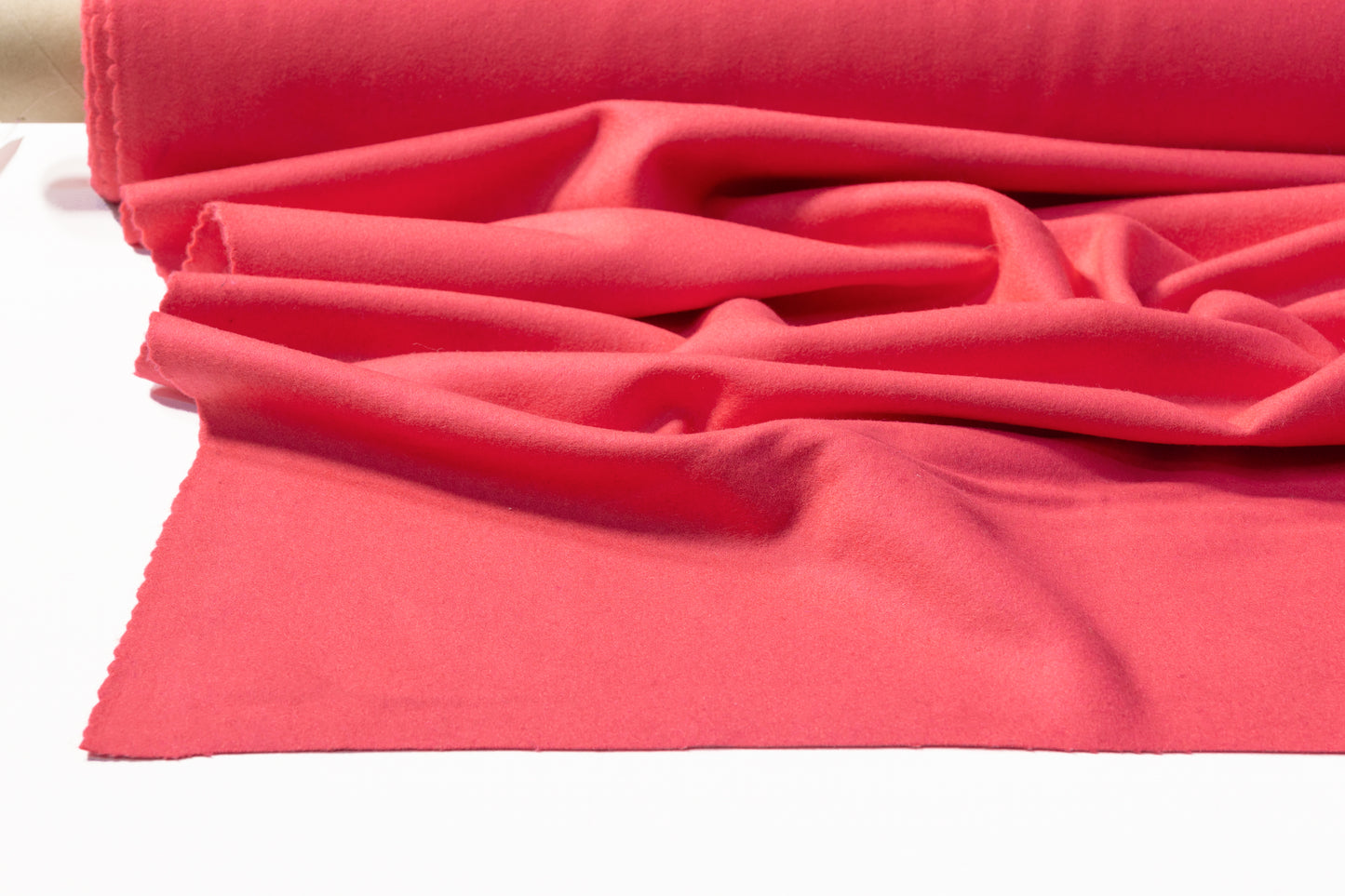 Poly Wool Melton Coating - Pink