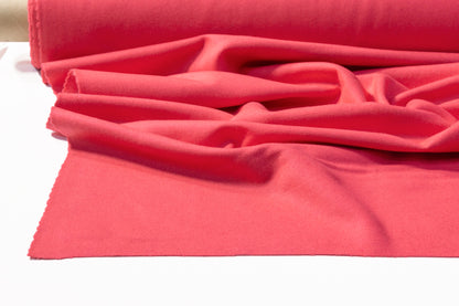 Poly Wool Melton Coating - Pink