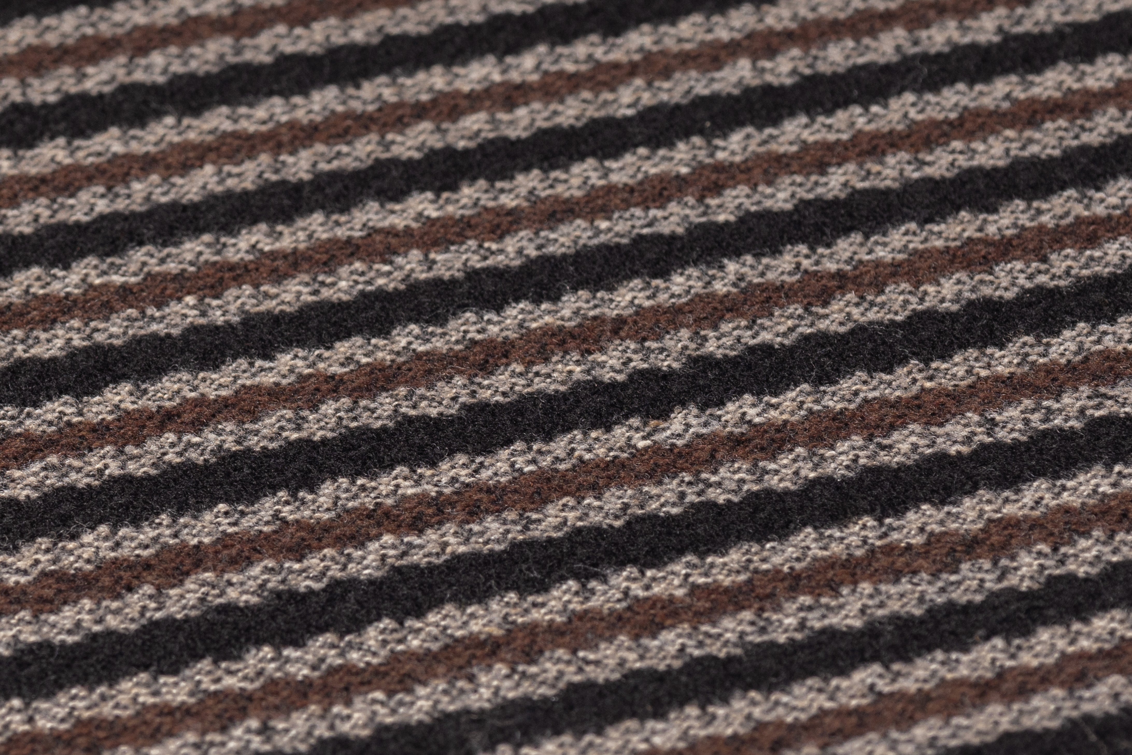 Etro - Striped Italian Wool Coating - Black / Brown