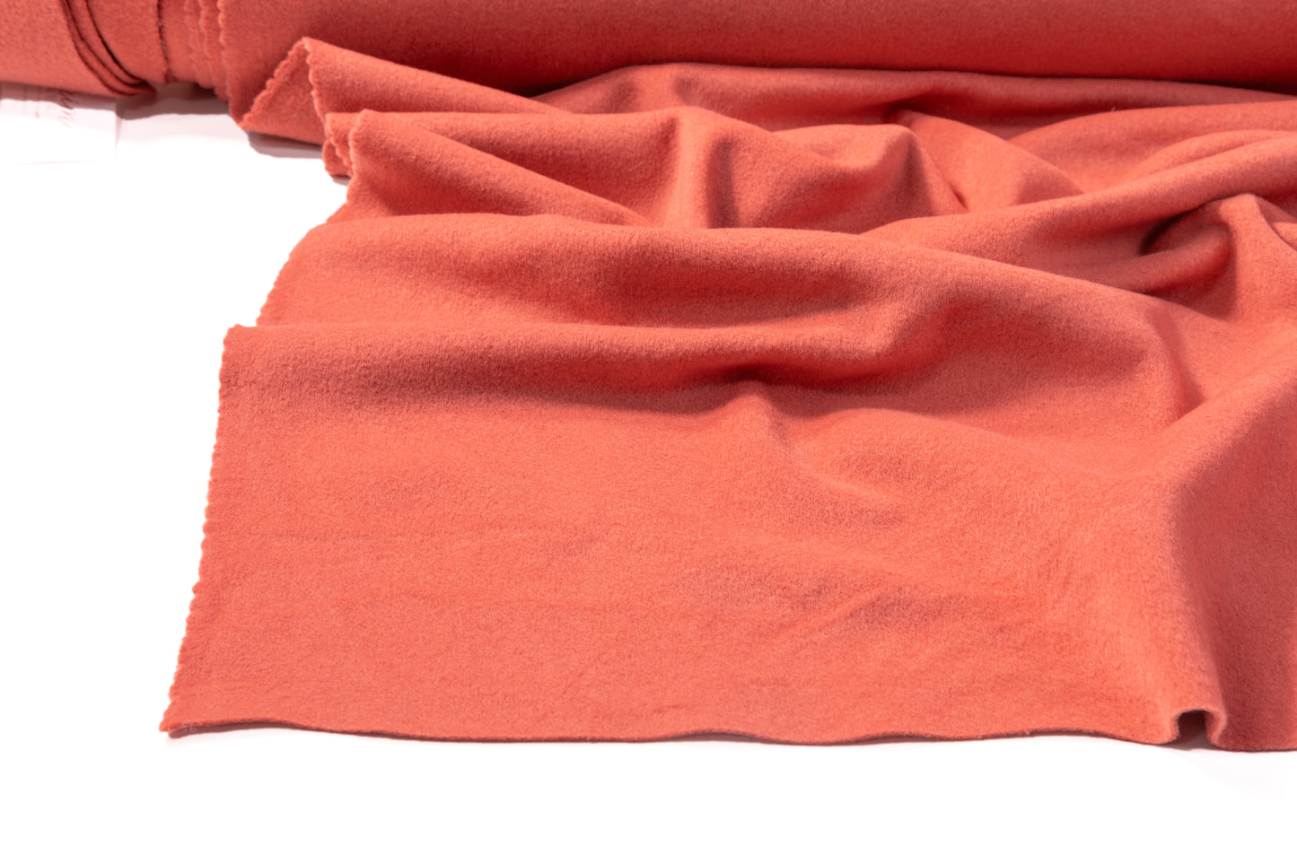 Double Faced Italian Wool Nylon Coating - Salmon