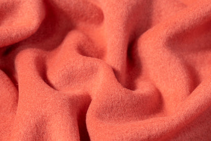 Double Faced Italian Wool Nylon Coating - Salmon