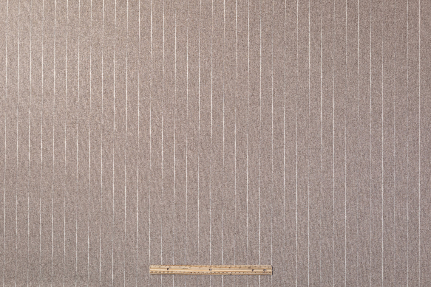 Agnona - Striped Italian Wool Cashmere Suiting - Taupe