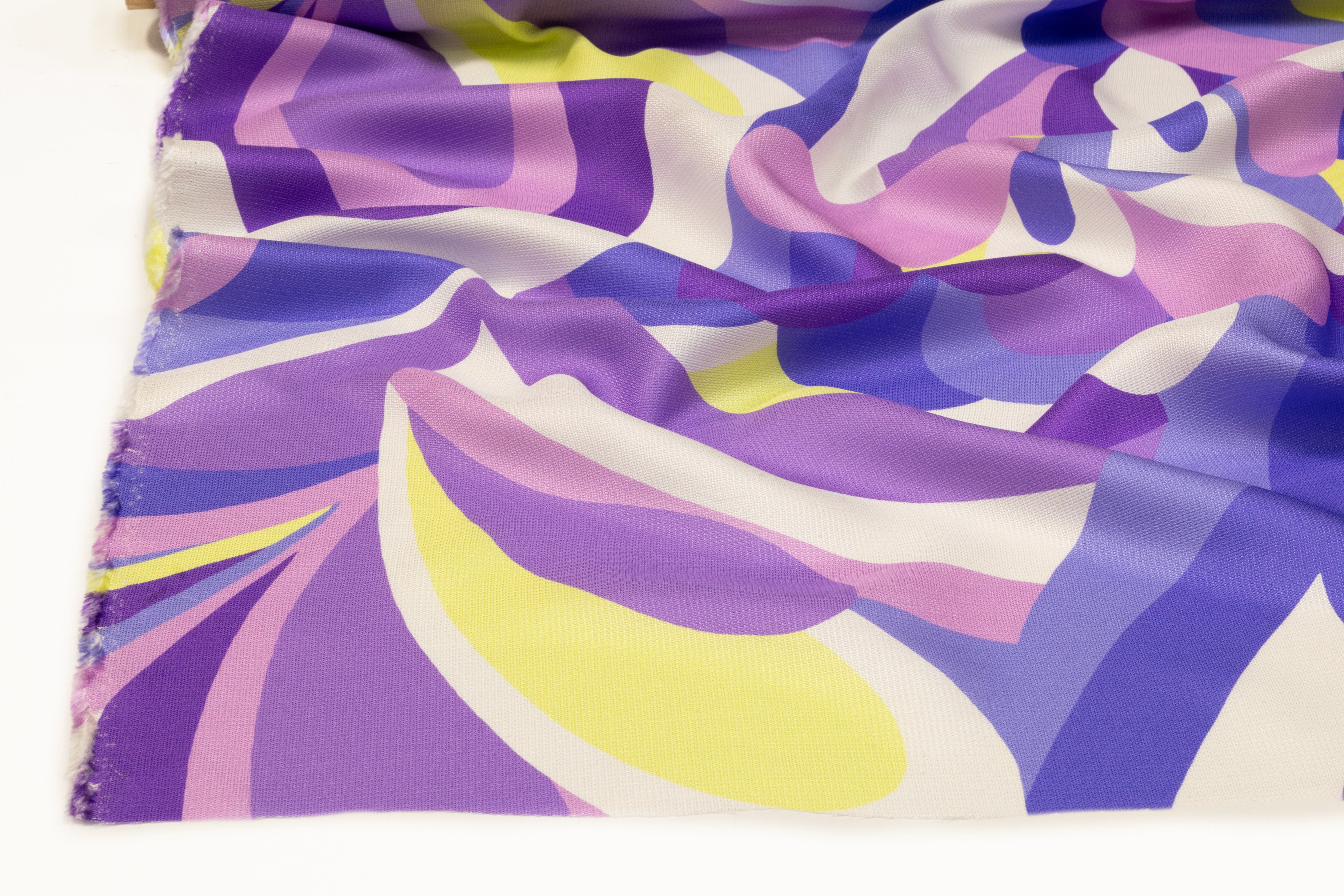 Abstract Italian Silk Marquisette - Purple