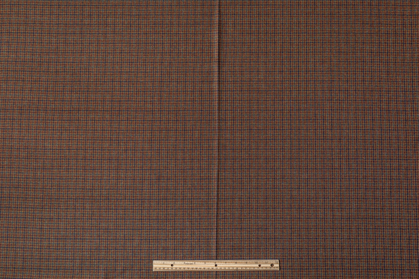 Checked Italian Wool Suiting - Brown