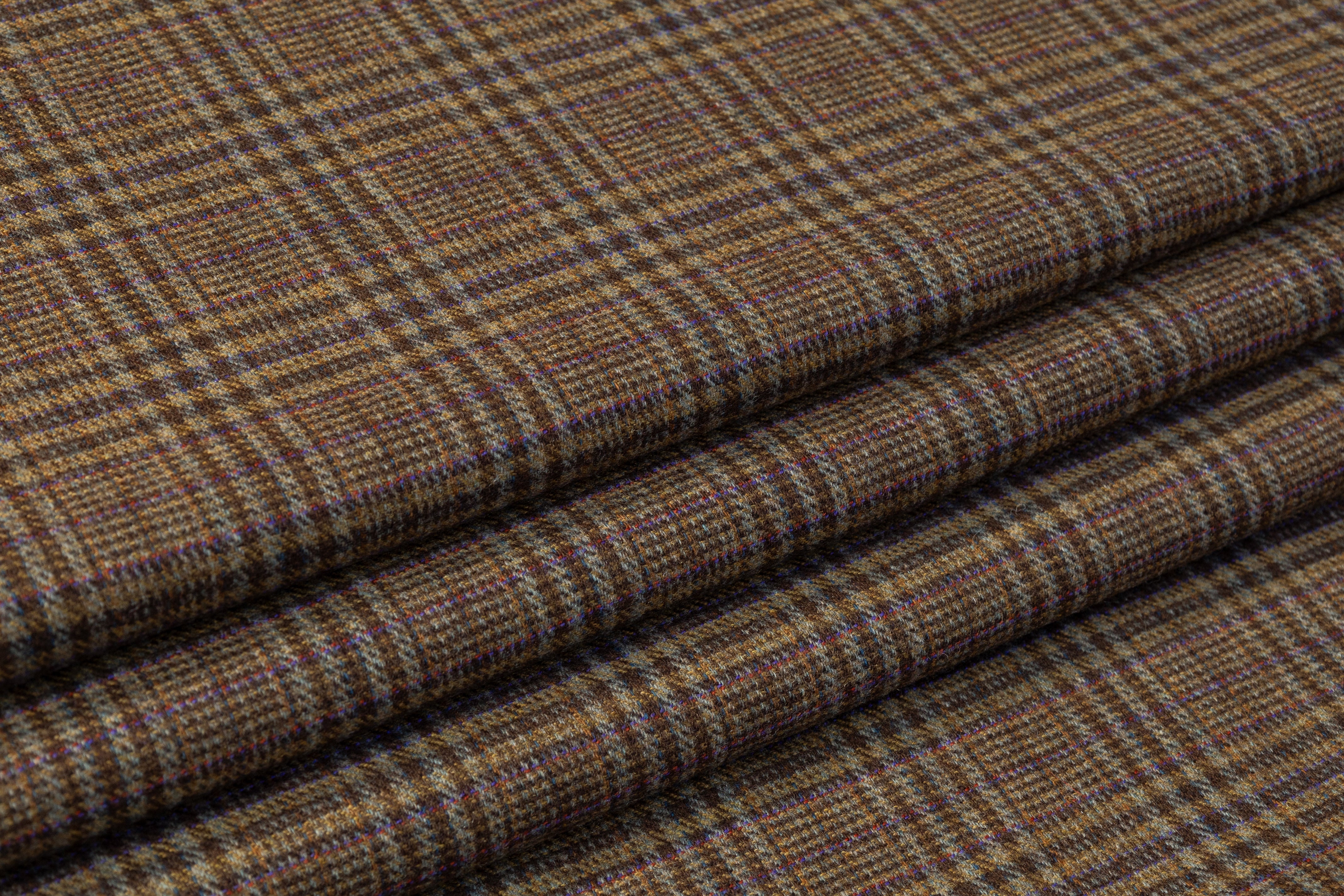 Etro - Plaid Italian Wool Cashmere Suiting