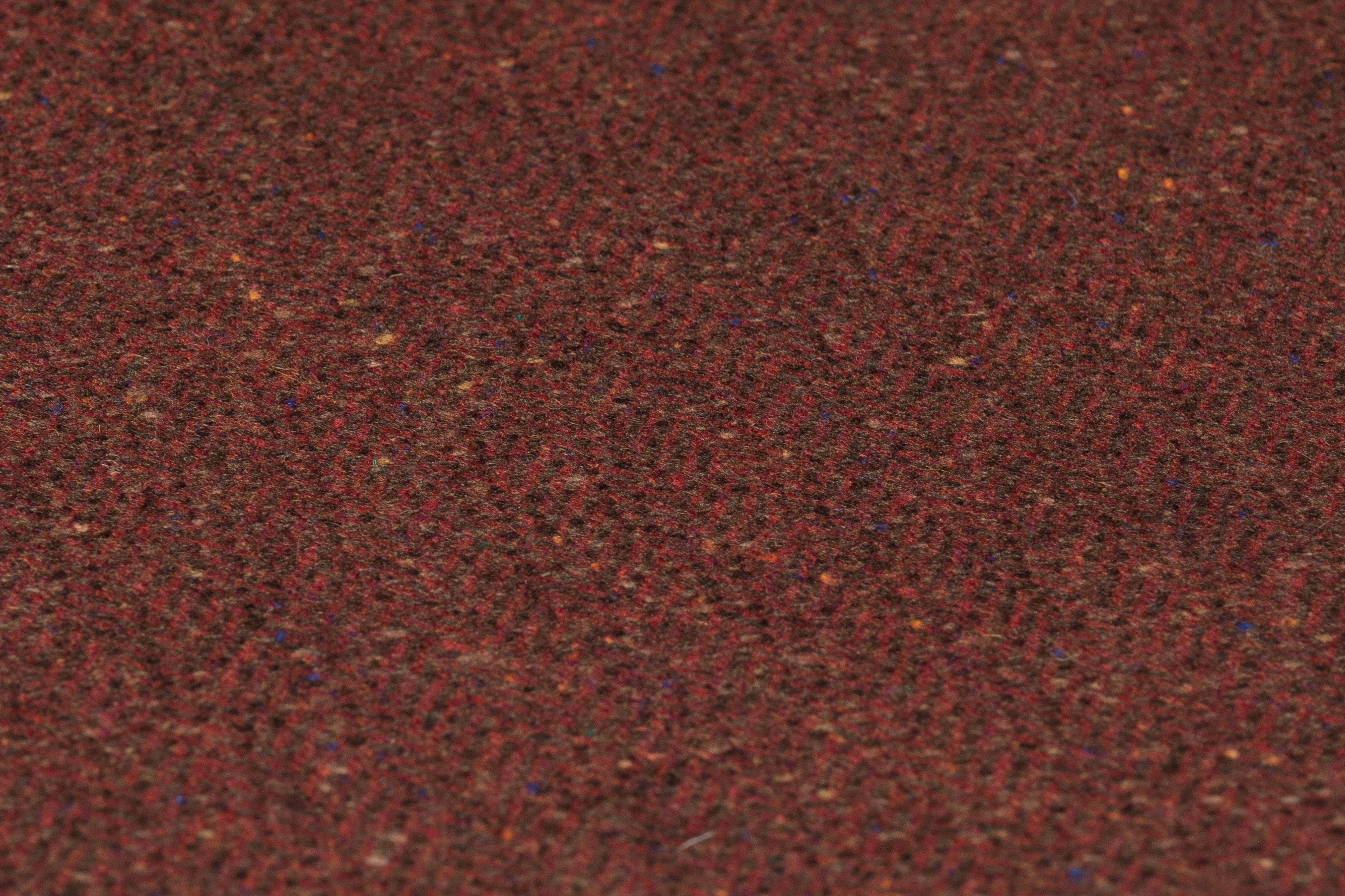 Herringbone Italian Wool Suiting - Brick