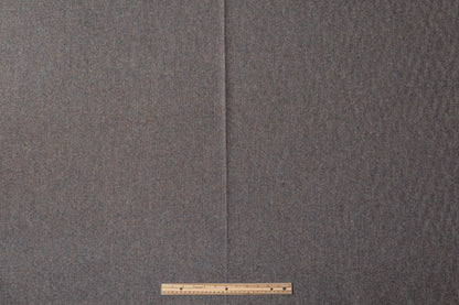 Herringbone Italian Wool Tweed - Charcoal