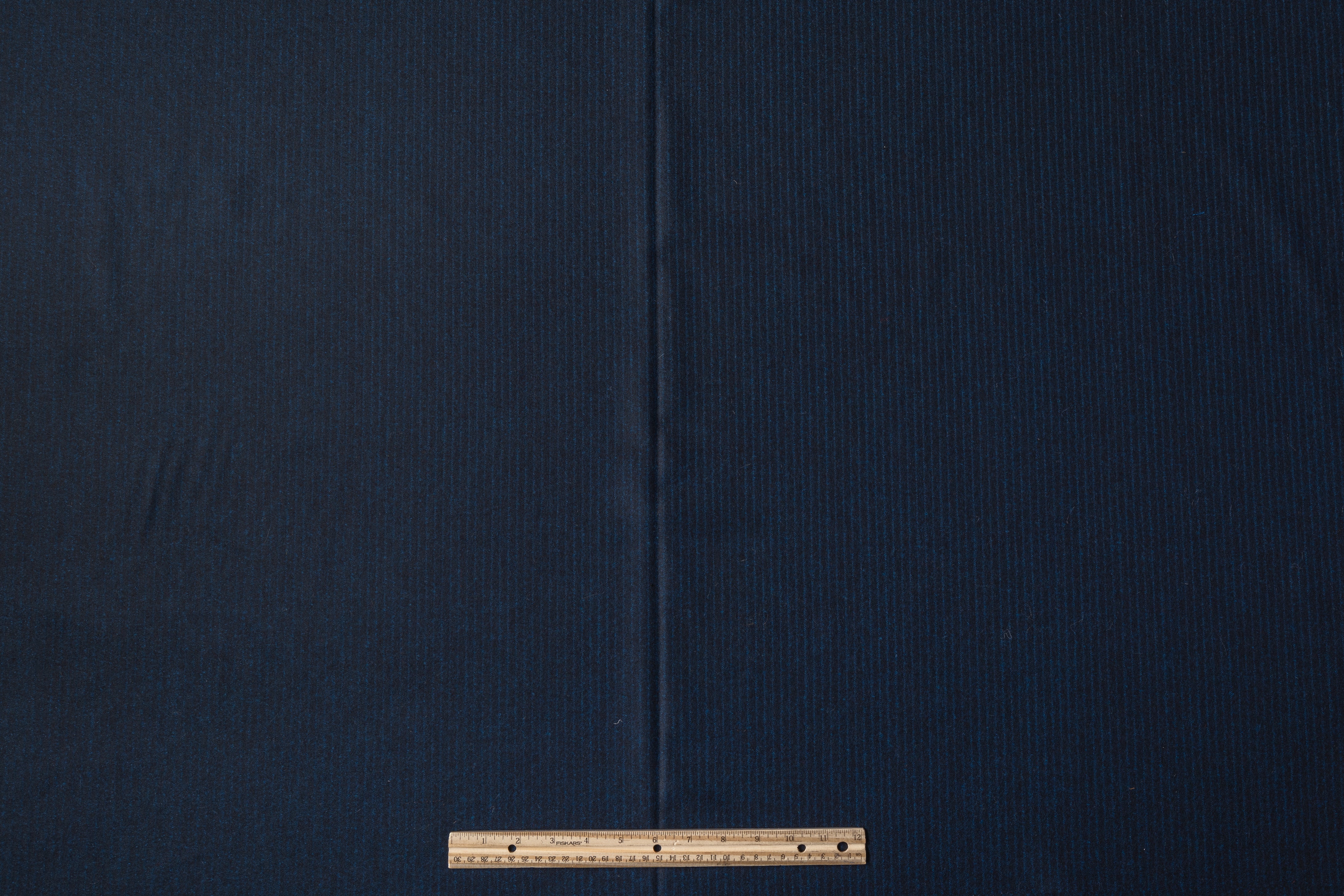 Striped Italian Wool Flannel - Blue