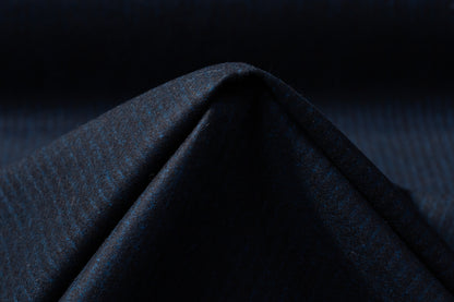 Striped Italian Wool Flannel - Blue