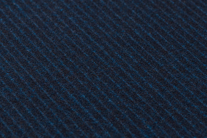 Striped Italian Wool Flannel - Blue