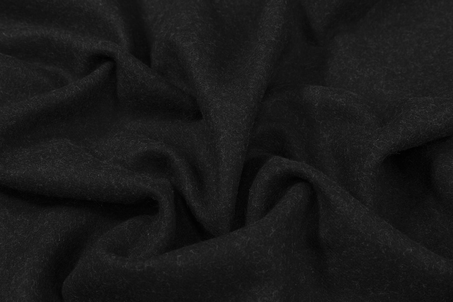 Double Faced Wool Coating - Black / Gray