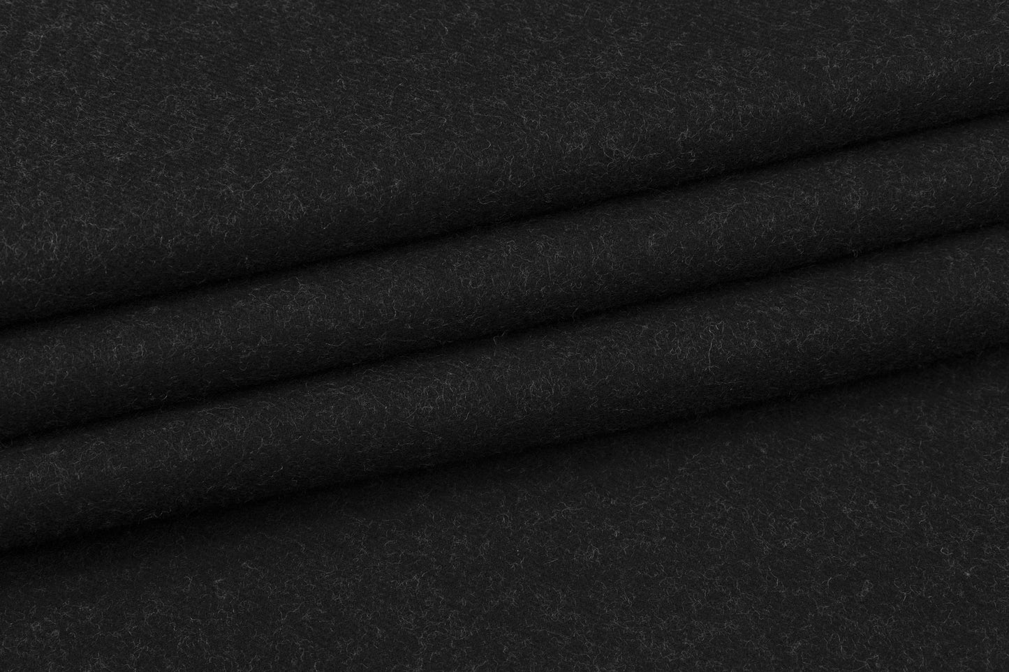 Double Faced Wool Coating - Black / Gray