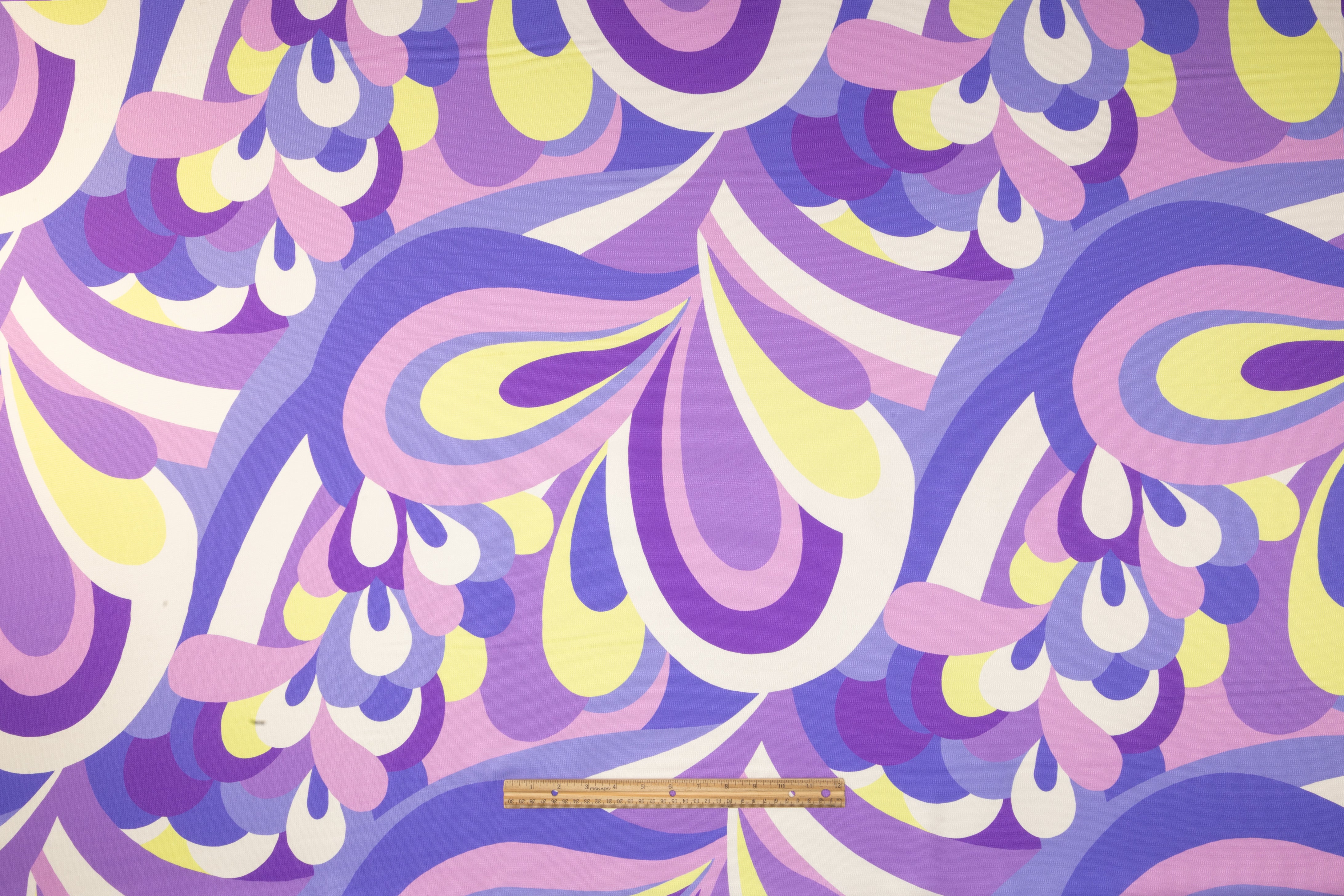 Abstract Italian Silk Marquisette - Purple