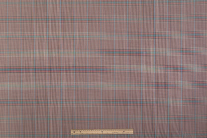 Checked Italian Wool Suiting - Multicolor