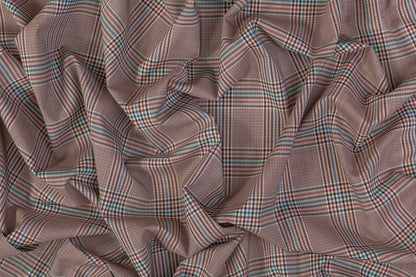 Checked Italian Wool Suiting - Multicolor